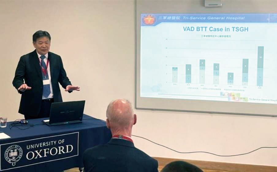 國防部軍醫局蔡建松中將分享三軍總醫院執行心室輔助器治療心因性休克醫療成果展現心室輔助器治療領域卓越表現軍醫局提供